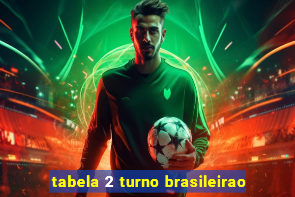 tabela 2 turno brasileirao